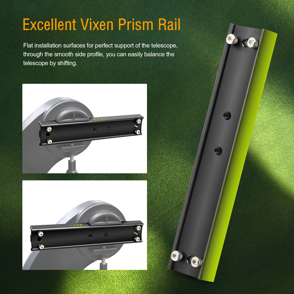 Astromania 21cm mounting Rail for EQ-4/5/6 mounts - GP Prism Rail for telescopes - Easy Installation for Your Telescope OTA