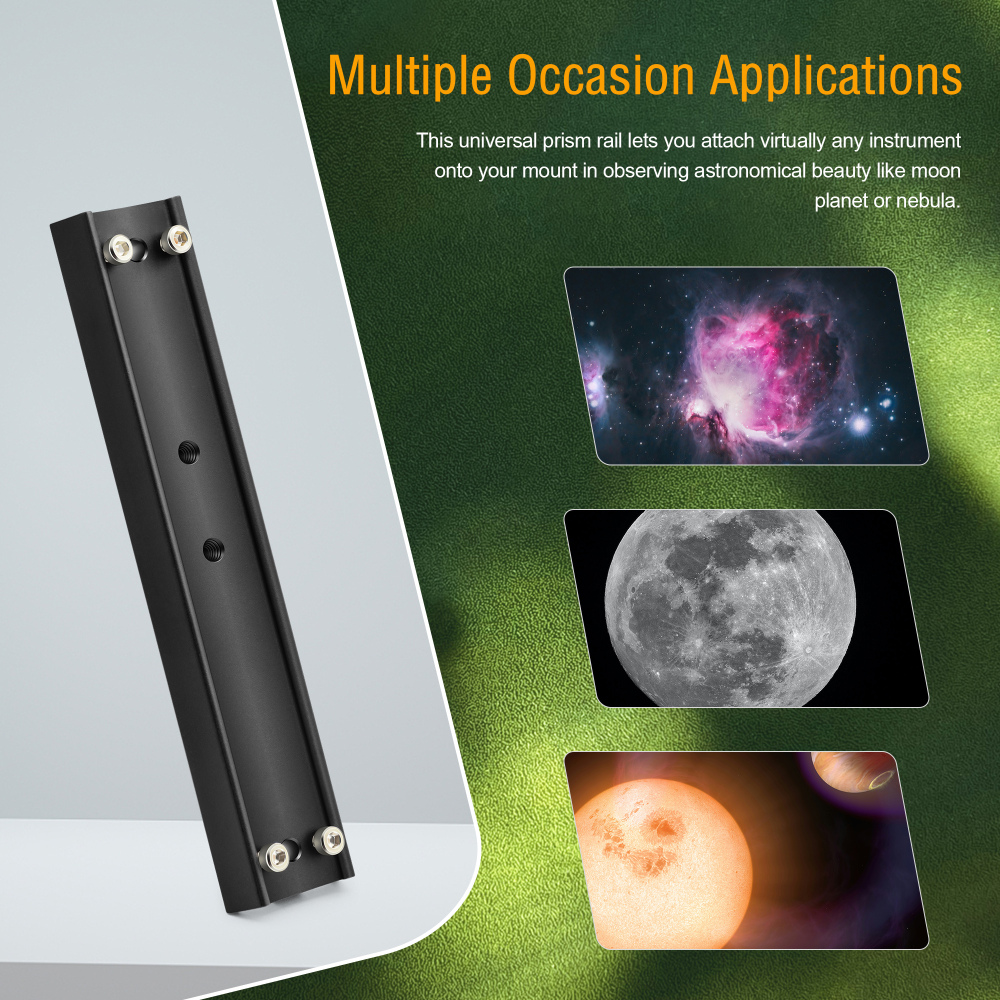 Astromania 21cm mounting Rail for EQ-4/5/6 mounts - GP Prism Rail for telescopes - Easy Installation for Your Telescope OTA