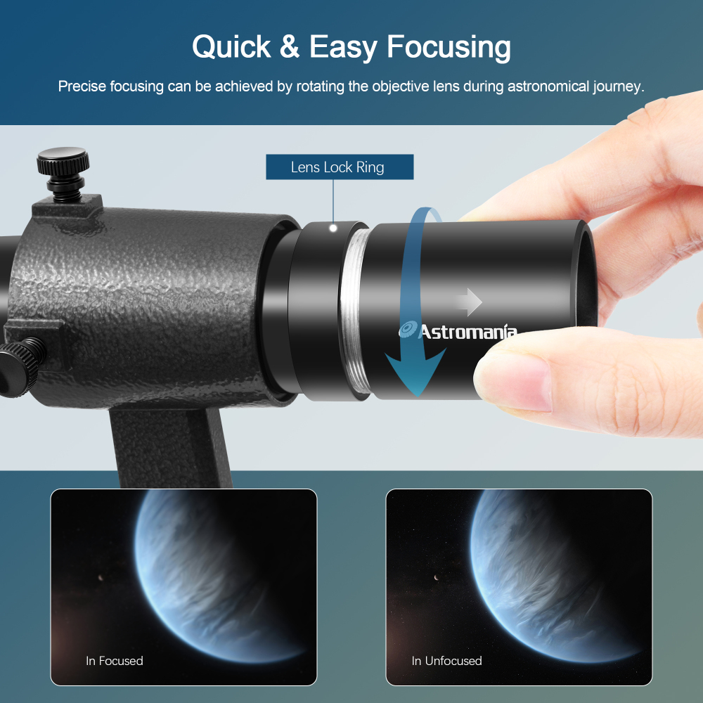 Astromania Finder Scope, 6x30 Straight-Through Correct Image Optical Finderscope for Astronomy Telescope with Crosshair and Bracket, Fully Multi-Coated Telescope Finder - Upright & Non-reversed Image