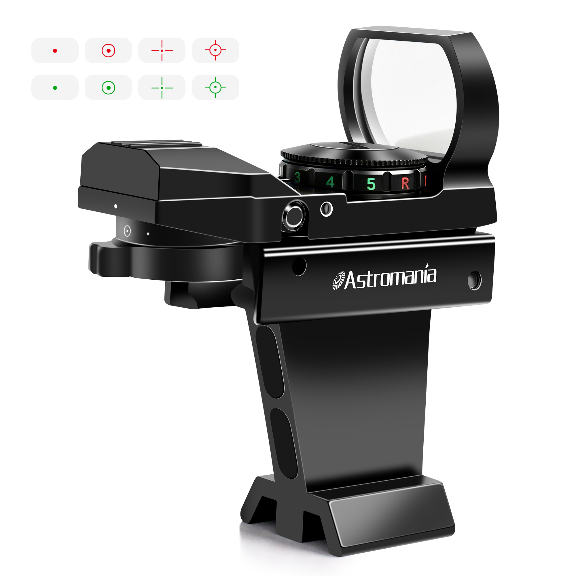 Astromania Red Dot Finderscope for Telescope Deluxe Finder, StarPointer Red Dot Sight Metal Reflex Finder Scope for Astronomical Telescope - Red Dot Viewfinder Finderscope with Dovetail Finder Bracket