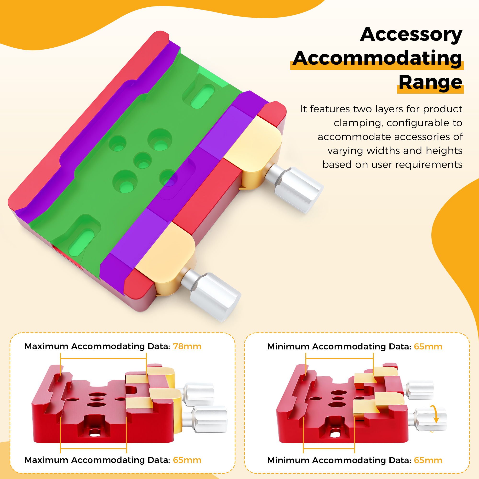 Astromania 150mm Deluxe Vixen/Losmandy Clamp - Solid Aluminium Prism Rail with 2 Aluminium Locking Screws and W/Brass Screws