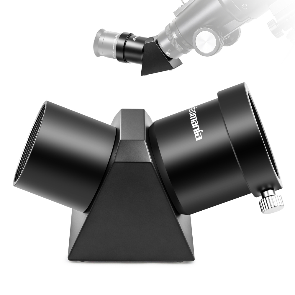Astromania 1.25" 45-degree Diagonal Prism optical Prism inside rather than a mirror which makes your image clear and sharp