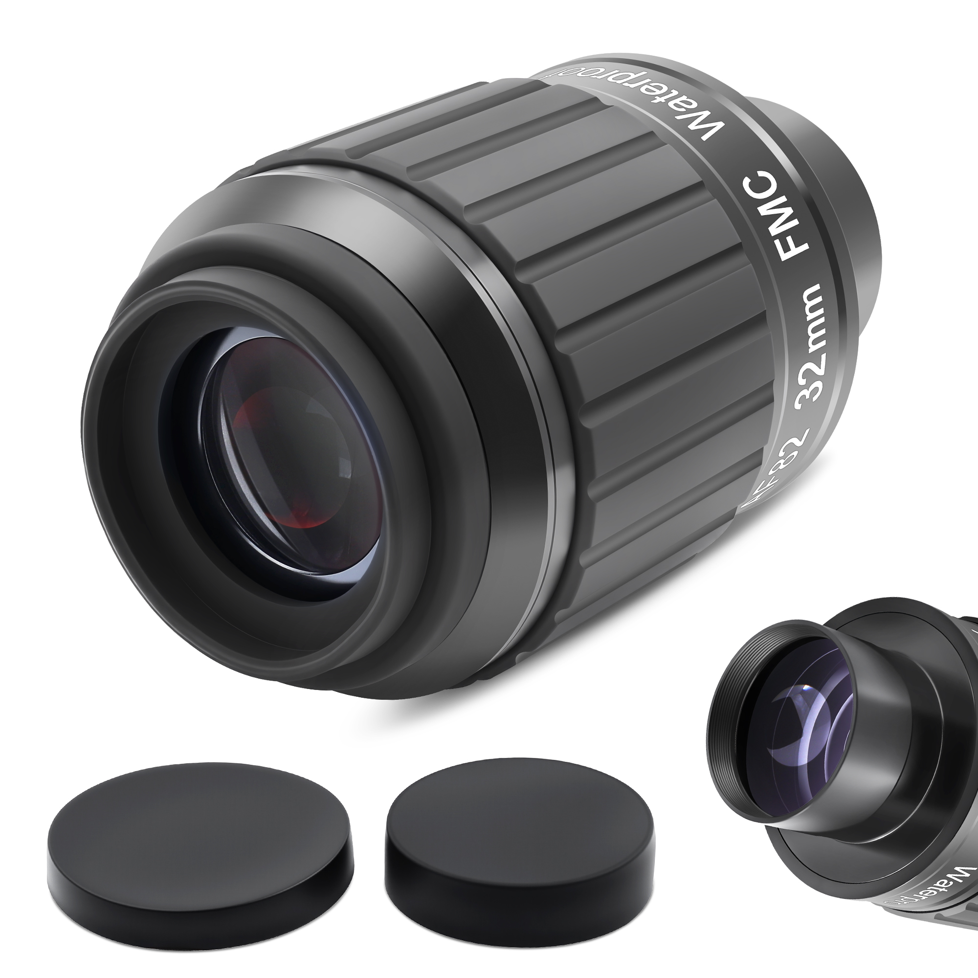 Astromania 2"-82 Degree SWA-32mm compact eyepiece, Waterproof & Fogproof - allows any water enter the interior and enjoy an unobstructed view