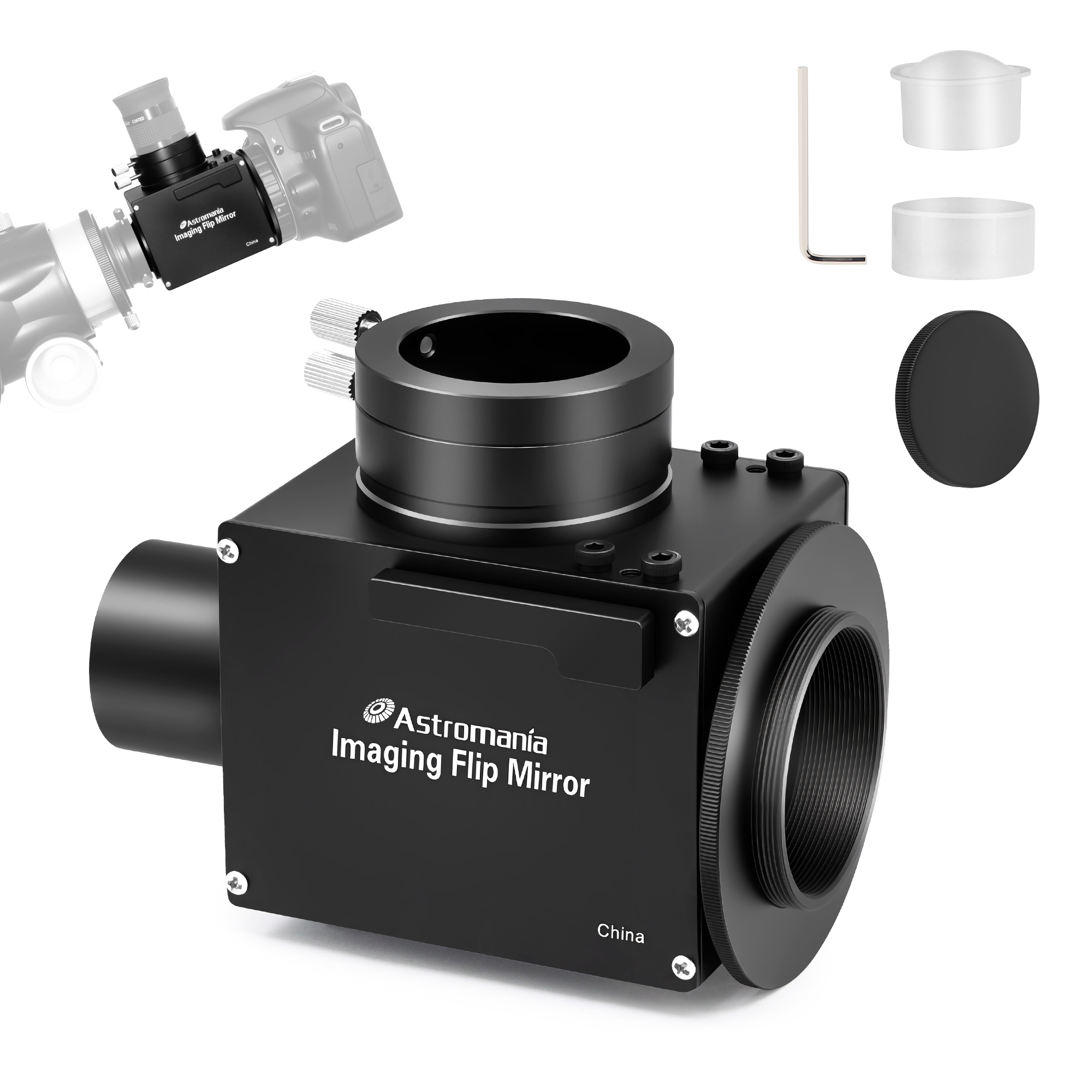 Astromania 1.25 Inch Flip Mirror for Telescope, Precise Focusing