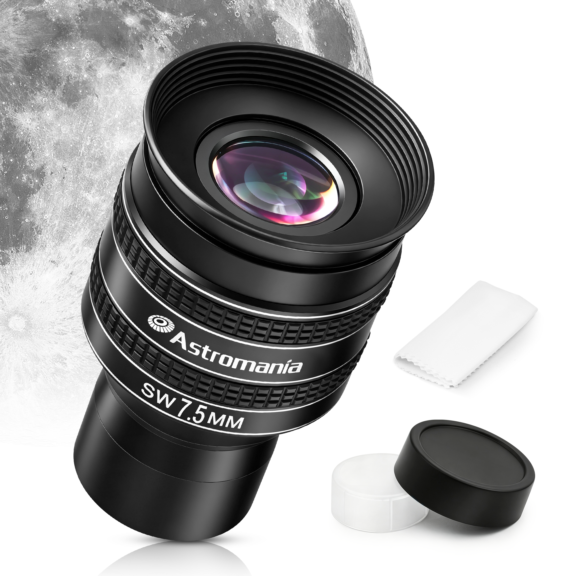 Astromania Telescope Eyepiece 7.5mm, Wide Angle 58 Degree Apparent Field Planetary Eyepiece for 1.25 inch Astronomy Telescope & Filter, Fully Multi-Coated Telescope Accessory for Planetary Observation