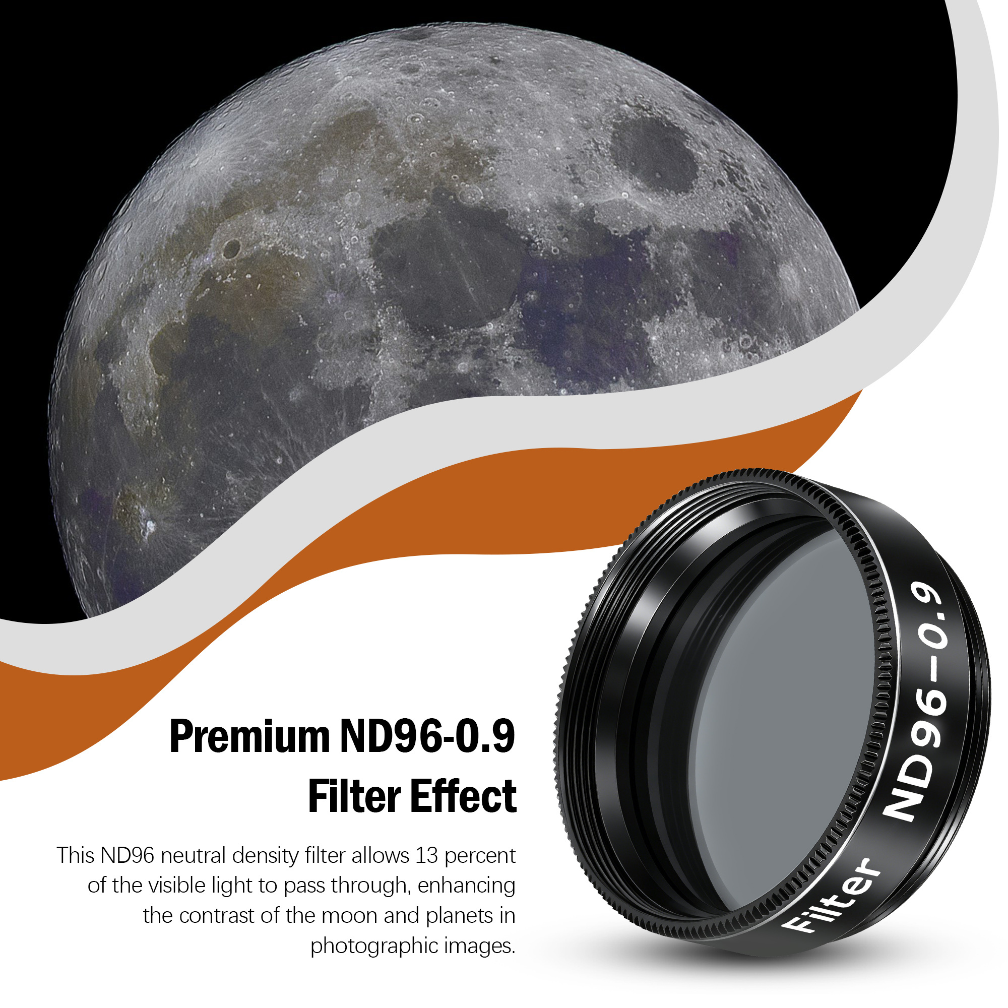 Astromania 1.25" Telescope Eyepiece and Filter Accessory Kit Deluxe Version - with 5pcs Plossl Eyepieces Set, 6pcs Colored Filter Set, Moon Filter, 2X Barlow Lens and Sturdy Carry Case