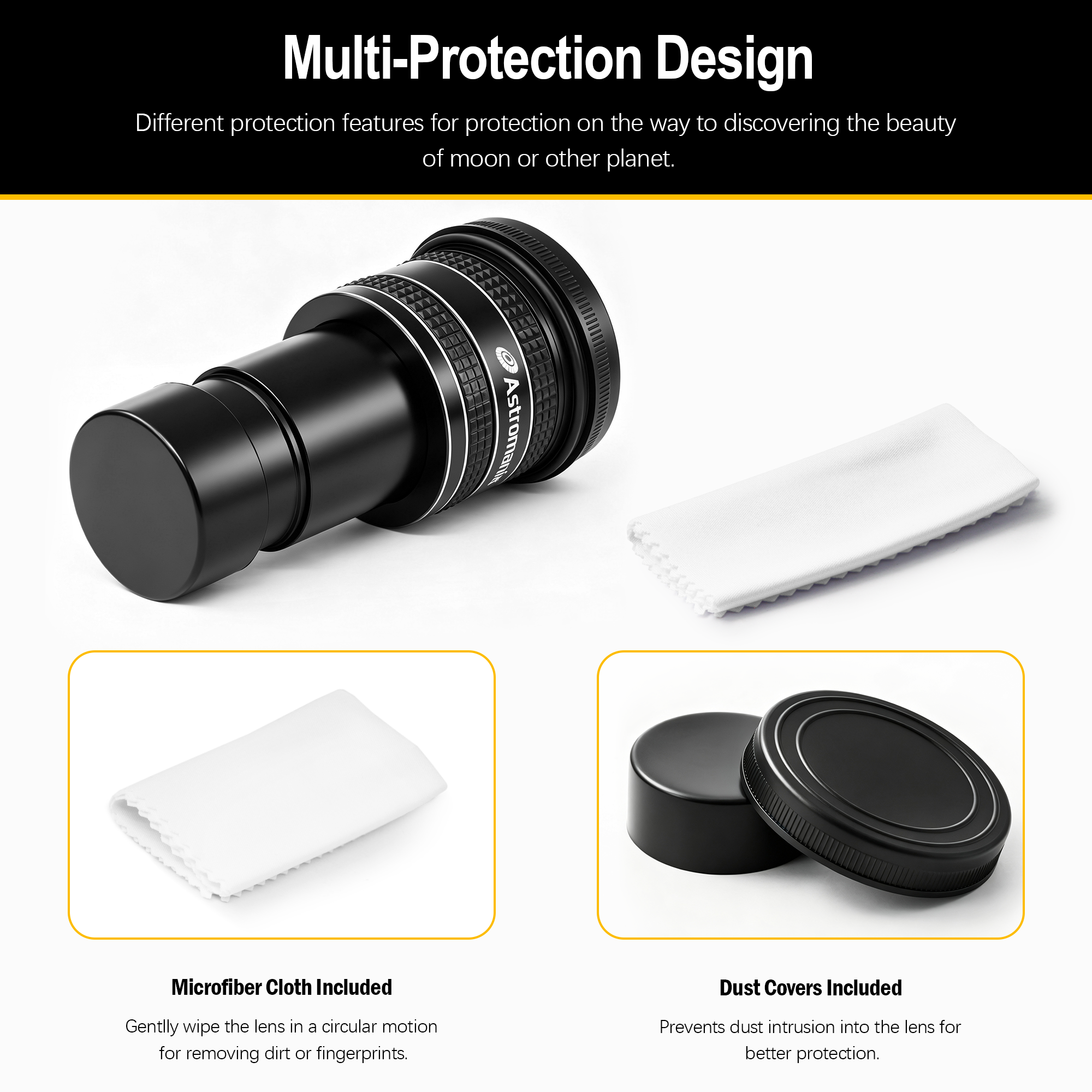 Astromania Telescope Eyepiece 3.2mm, Wide Angle 58 Degree Apparent Field Planetary Eyepiece for 1.25 inch Astronomy Telescope & Filter, Fully Multi-Coated Telescope Accessory for Planetary Observation
