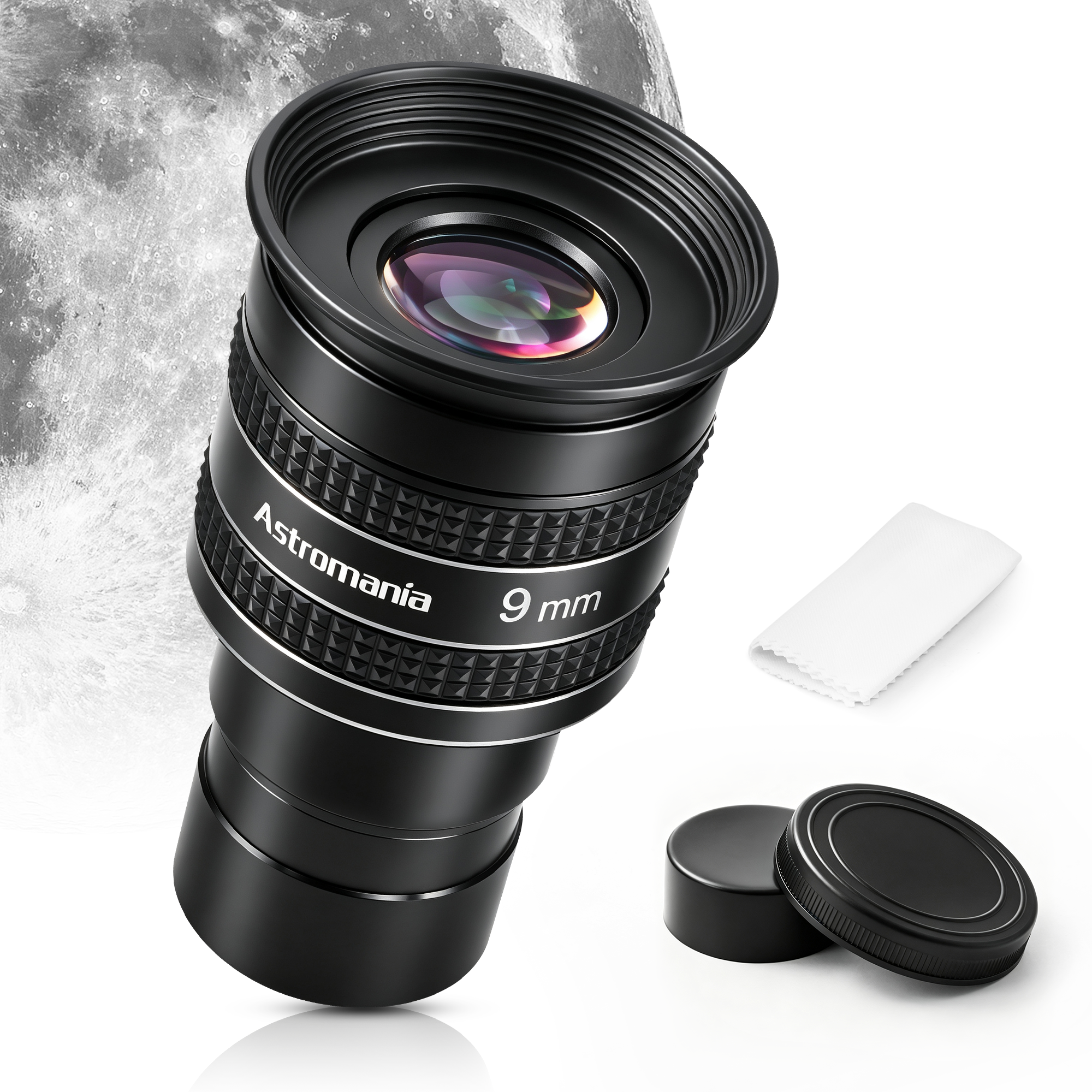 Astromania Telescope Eyepiece 9mm, Wide Angle 58 Degree Apparent Field Planetary Eyepiece for 1.25 inch Astronomy Telescope & Filter, Fully Multi-Coated Telescope Accessory for Planetary Observation