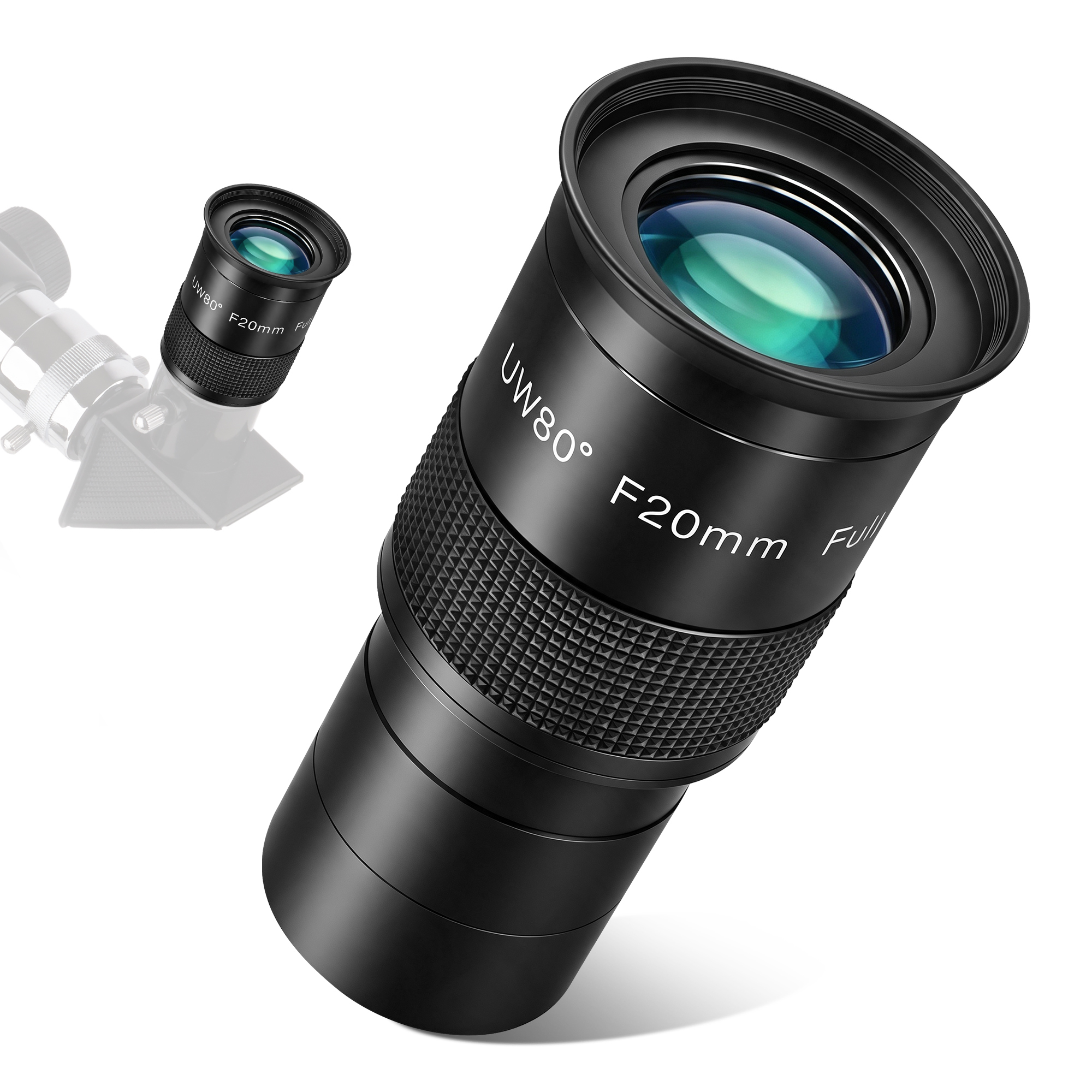 Astromania Telescope Eyepiece 2 inch 20mm - Ultra Wide 80 Degree with Fully Multi-Coated Optics - 2 inch SWA Wide Field Eyepiece Accessory for Astronomy & Stargazing - Compatible with Most Telescopes