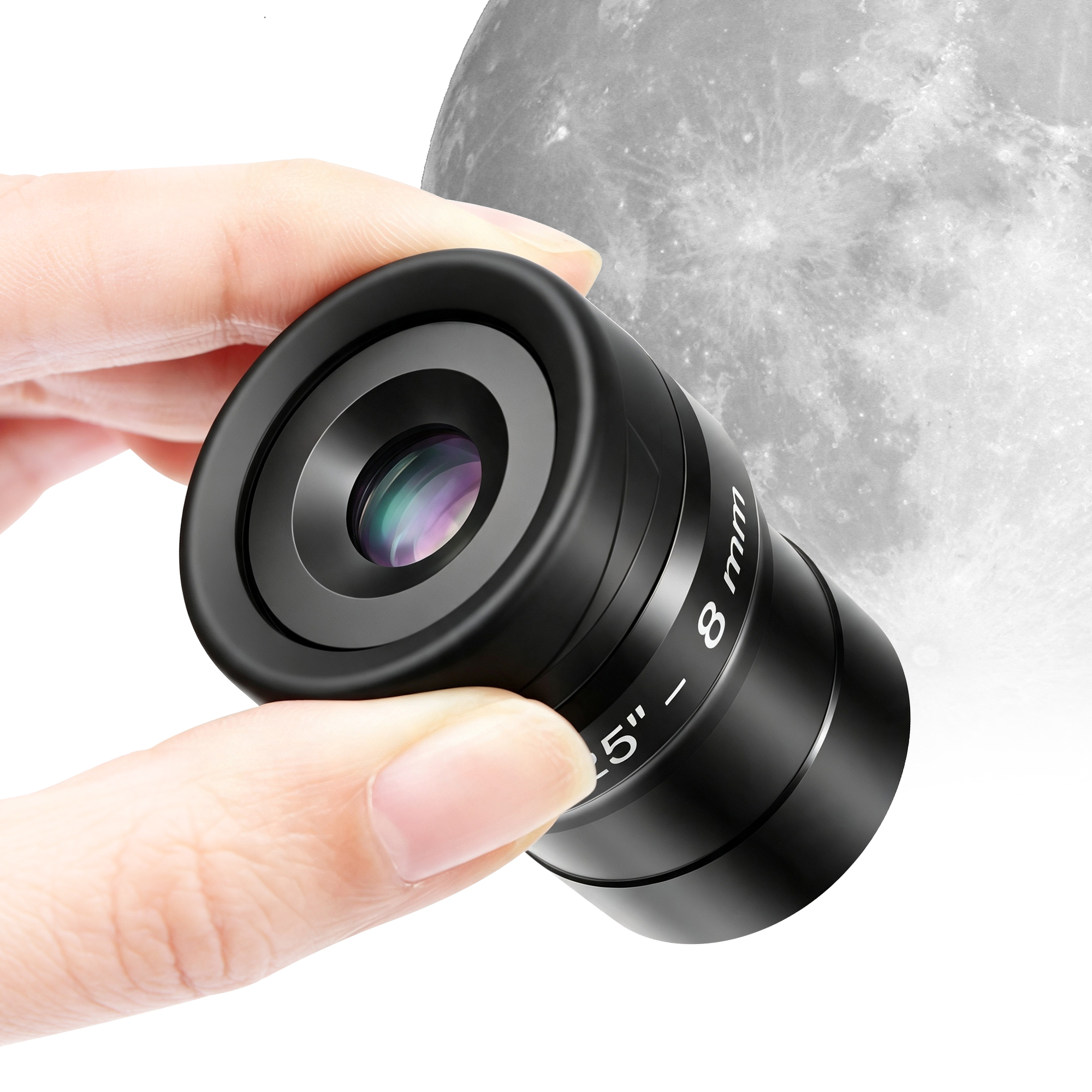 Astromania Telescope Eyepiece Flat Field Eyepiece 8mm Fully Mutil Coated 1.25 inch Metal 65 Degree Ultra Wide Angle Telescope Accessory for Astronomy Telescope, Flat Image Field & Crystal Clear Images