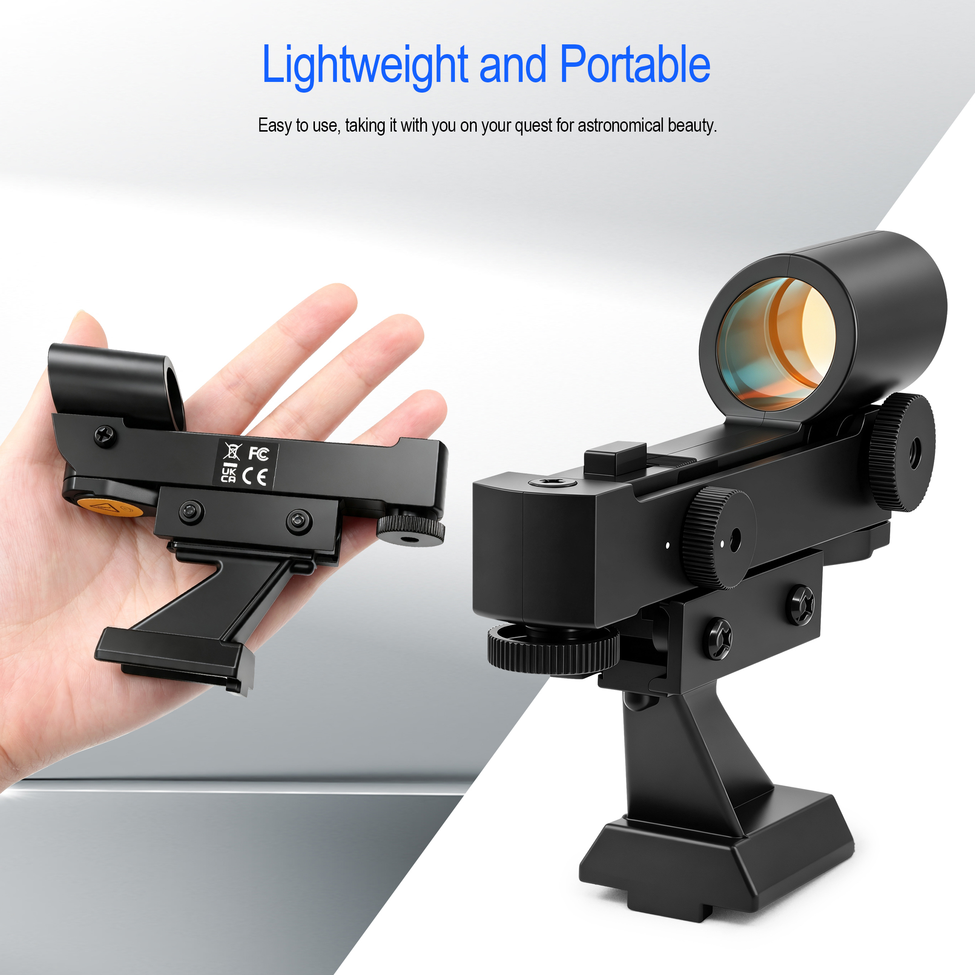 Astromania Red Dot Finder Scope StarPointer Finderscope for Astronomical Telescopes Reflex Viewfinder, Finder Sight Telescope Accessories with Slide-in Bracket Compatible for Universal Dovetail Base