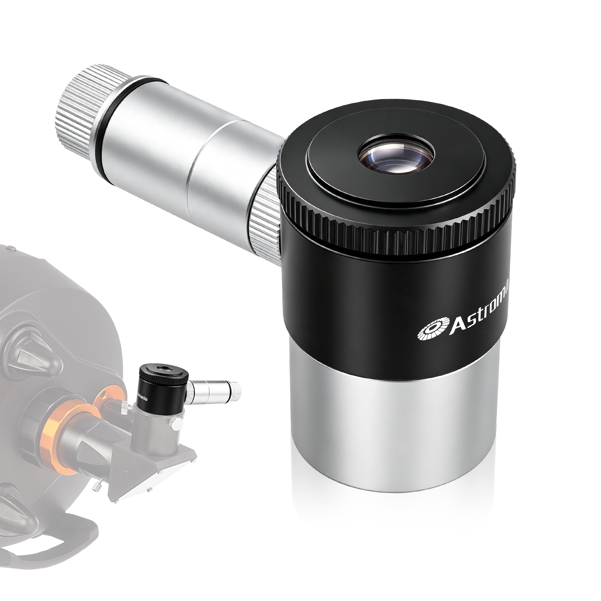 Astromania 12.5mm Illuminated Reticle Plossl Telescope Eyepiece - for Perfectly Guided astrophotos