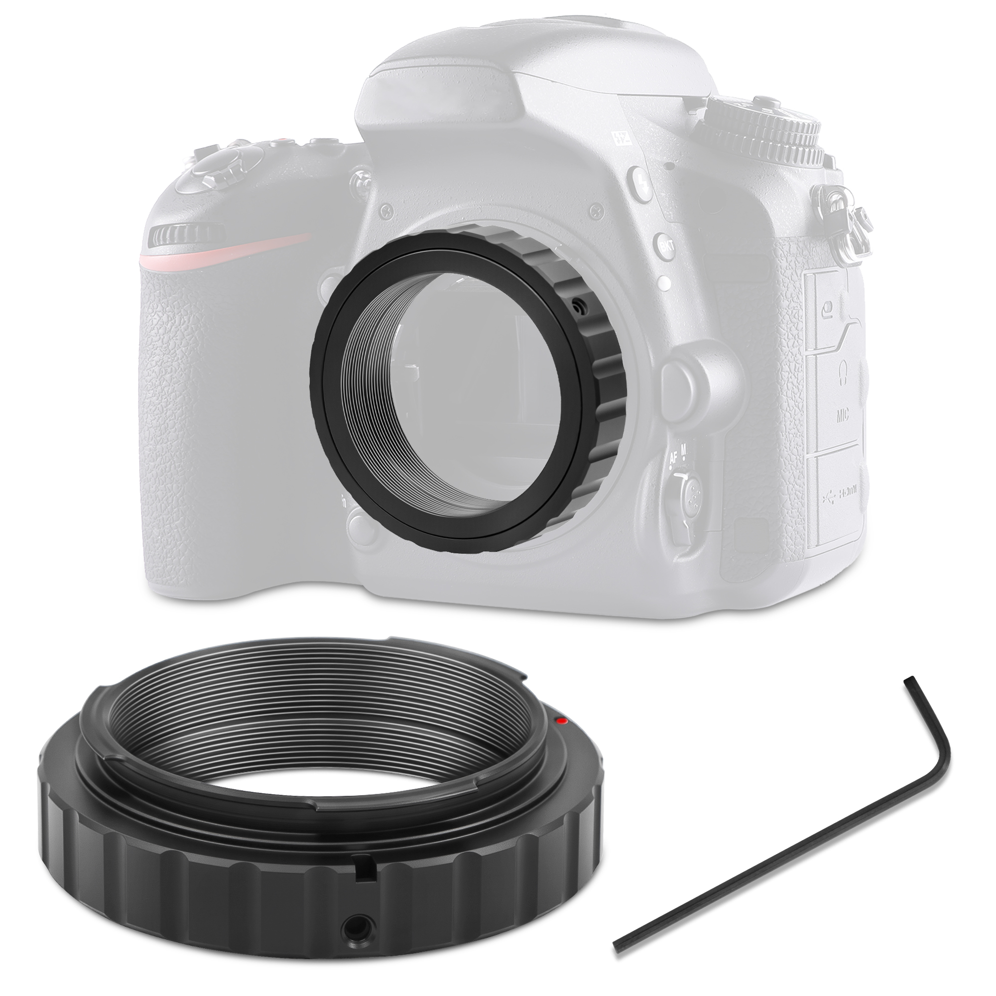 Astromania Metal T-ring Adapter for Nikon DSLR/SLR (Fits all Nikon DSLR/SLR Cameras)