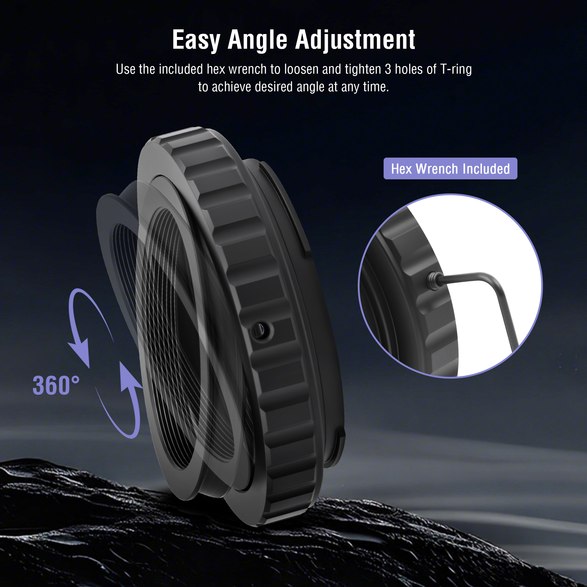 Astromania Metal T-ring Adapter for Canon EOS DSLR/SLR (Fits All Canon EOS SLR/DSLR Cameras)