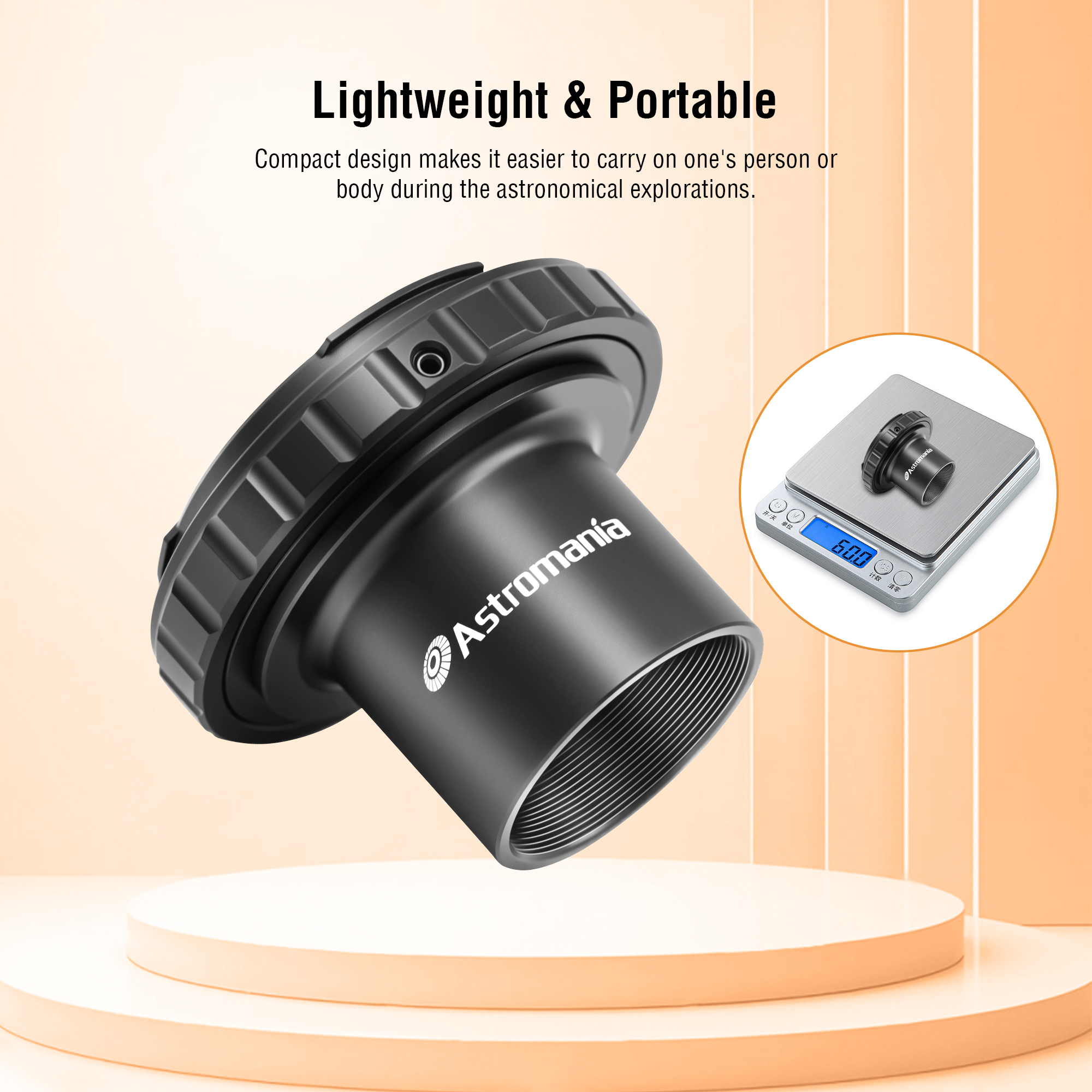 Astromania Telescope Photo Camera Adapter for Astrophotography, T Adapter (T-Mount) and T2 T Ring 1.25 inch Telescope Accessories for 42mm Pentax-K SLR/DSLR Cameras & 1.25 inches Astronomy Telescopes