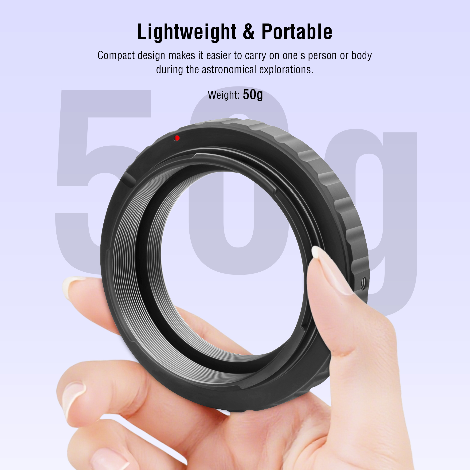 Astromania Metal T-ring Adapter for Canon EOS DSLR/SLR (Fits All Canon EOS SLR/DSLR Cameras)