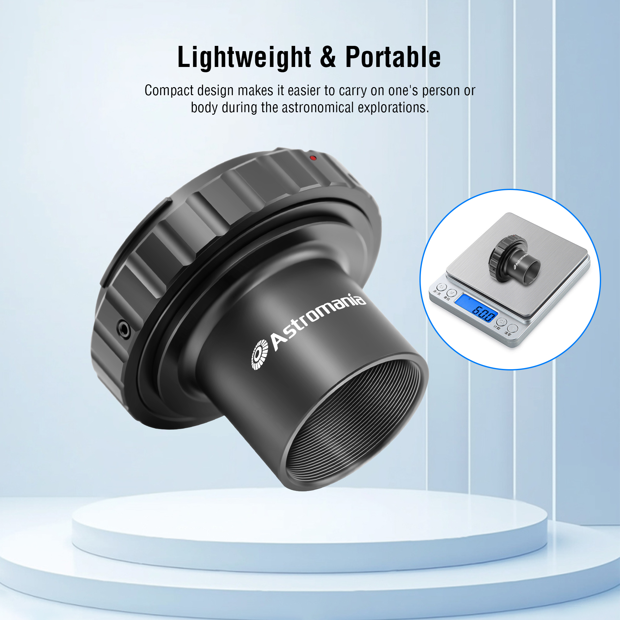 Astromania T-Adapter 1.25 Inches to M42 T-Mount & T2 T Ring Kit Compatible for Minolta SLR/DSLR Cameras with AF Bayonet, Metal Telescope Photo Camera DSLR Adapter Accessories for Astrophotography