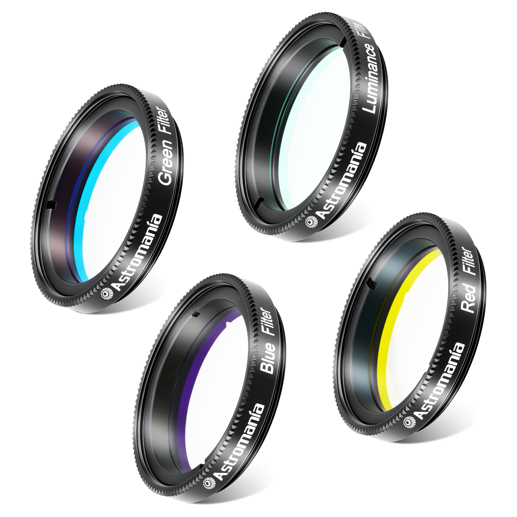 Astromania Deluxe Telescope LRGB 1.25 Inch Filter Set - Give Stunning Astrophotographic Results