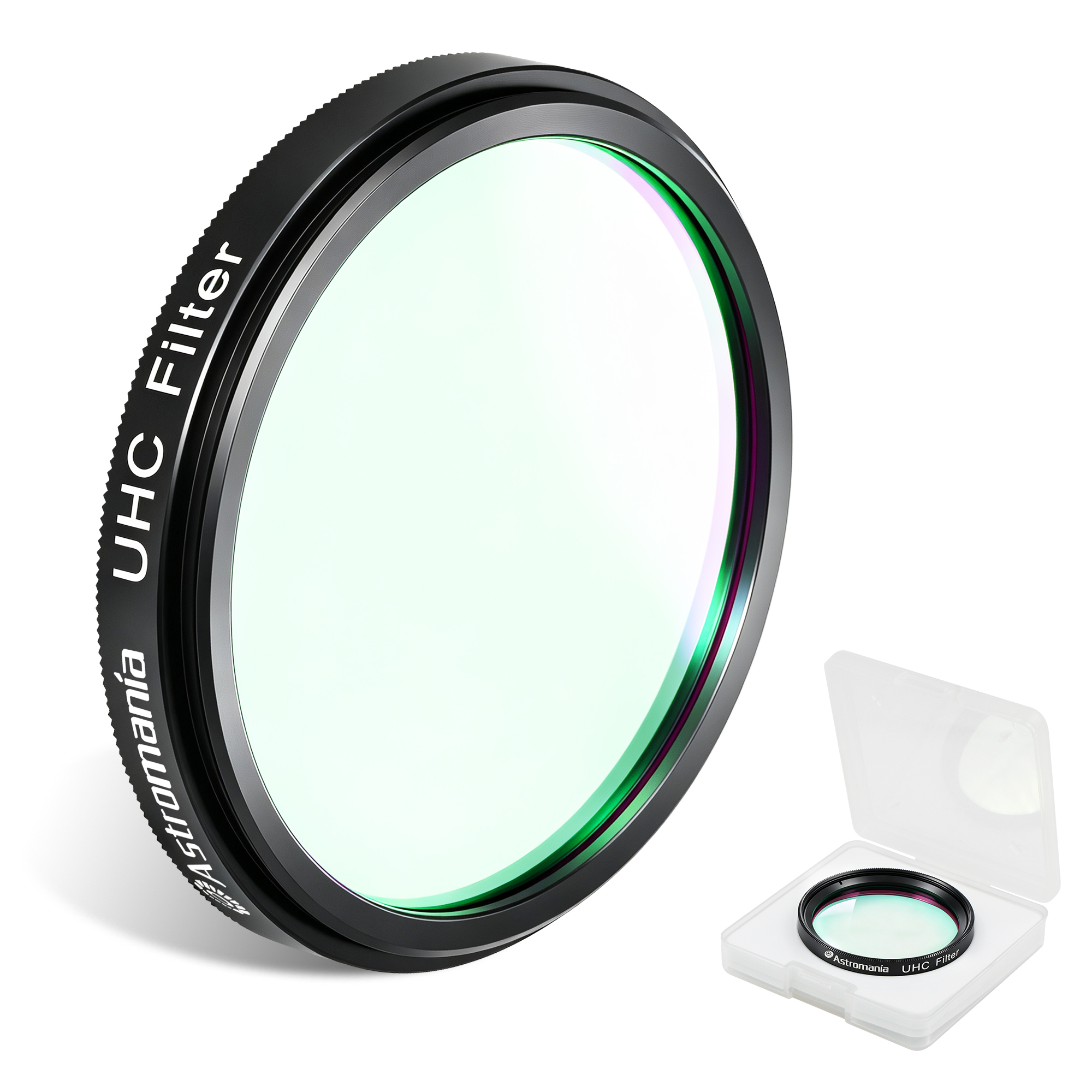 Astromania Telescope UHC Filter 2 Inch, Telescope Filter Improve Image Contrast Reduces Light Pollution, Telescope Accessories Nebula Filter for Superb Views of Orion, Swan and Other Extended Nebulae