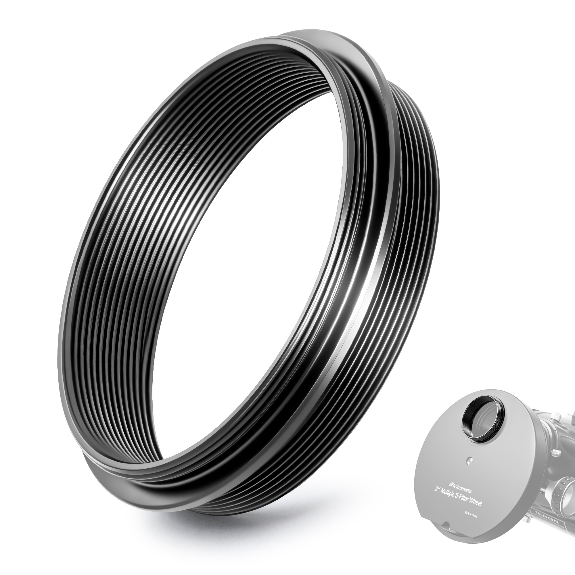 Astromania M48X0.75 Male to M48X0.75 Male Thread Telescope Adapter