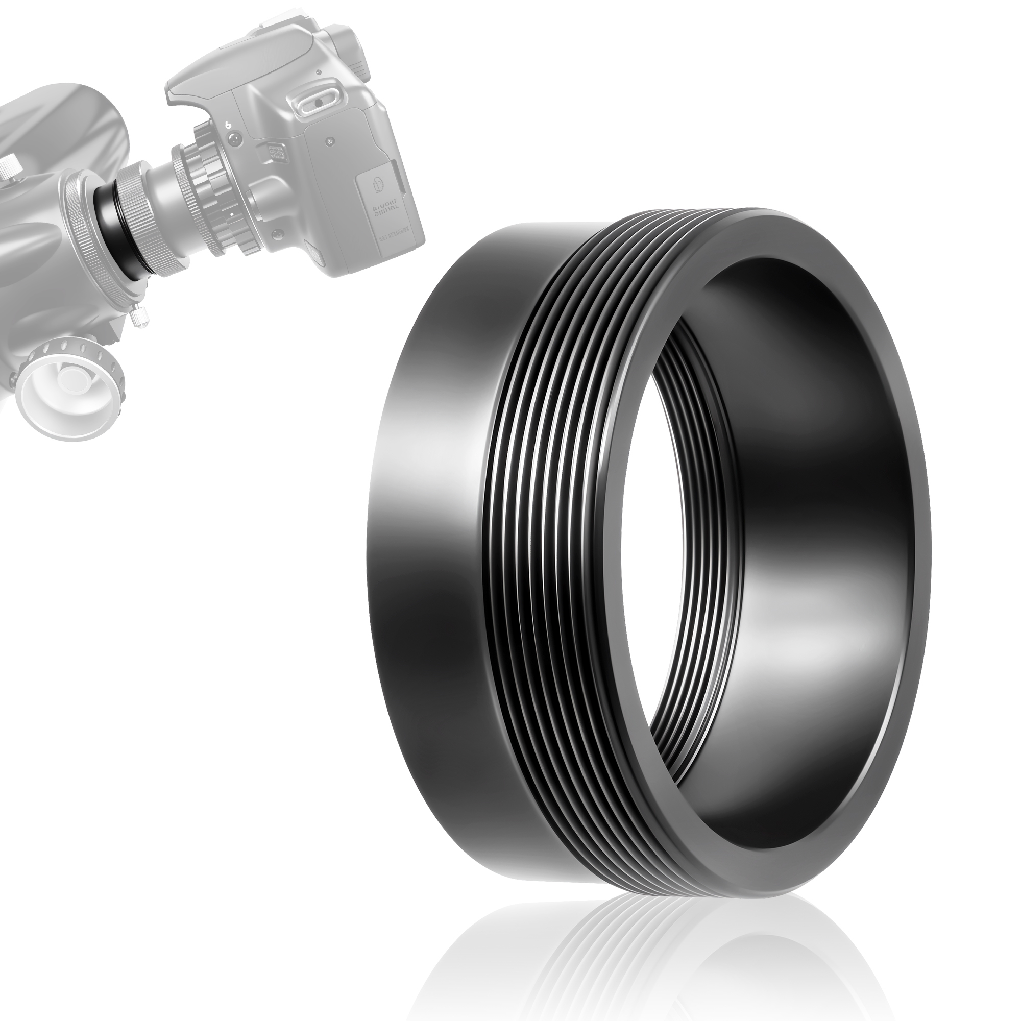 Astromania M42X0.75 female to SCT male thread (2", 24 TPI) Telescope Adapter