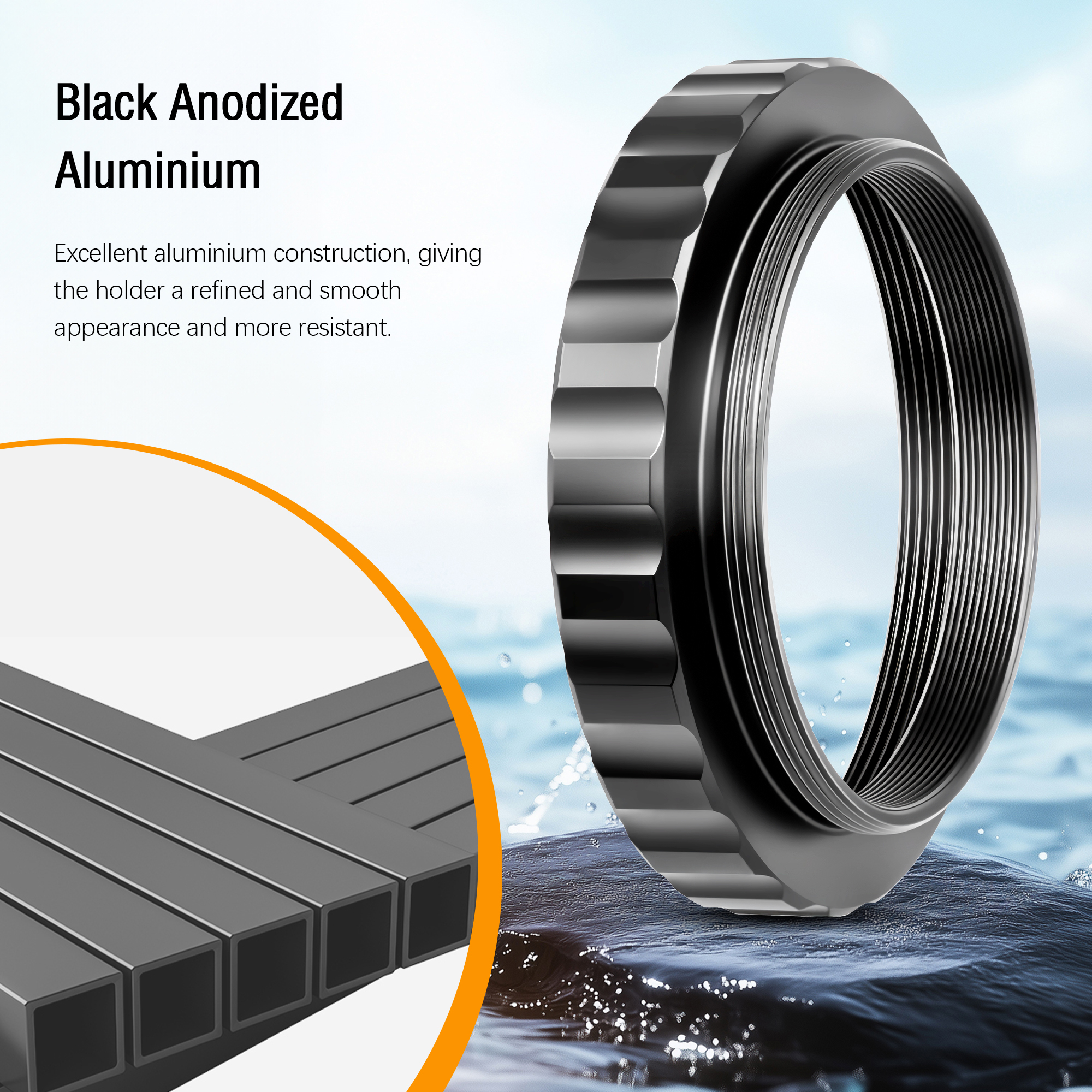 Astromania M48X0.75 (2" Filter) Female to M42X0.75 T/T2 Male Thread Telescope Adapter