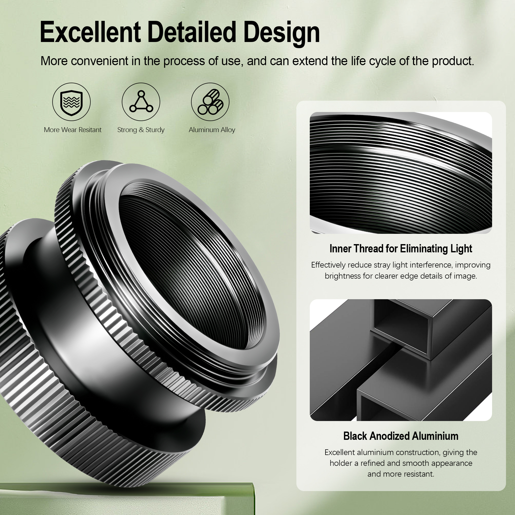 Astromania SCT Adapter for 2" SCT Diagonals - convert compatible push-in (refractor) type diagonals into a standard SCT diagonal