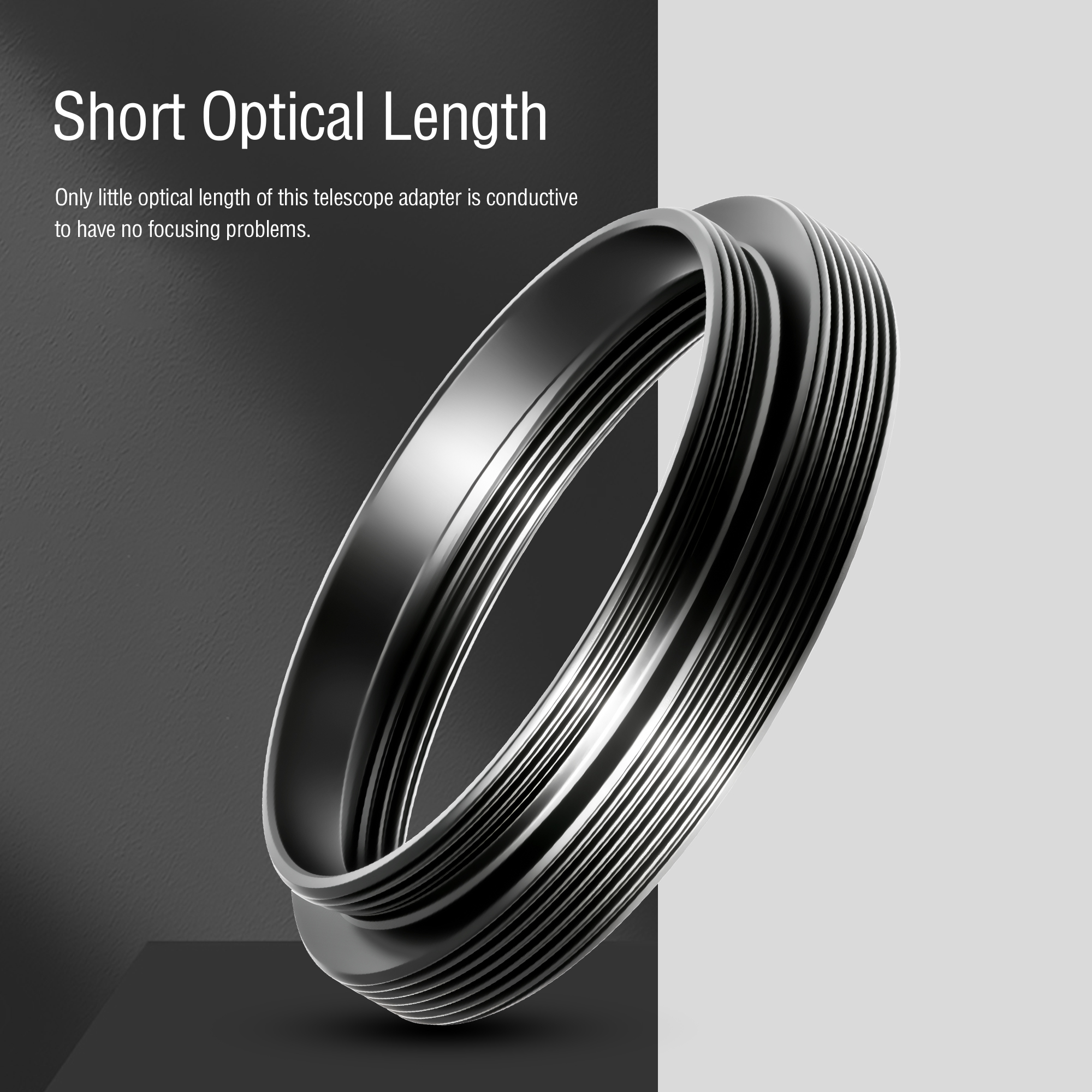 Astromania M48X0.75 Male/M42X1 Female to M42X0.75 Male Telescope Adapter
