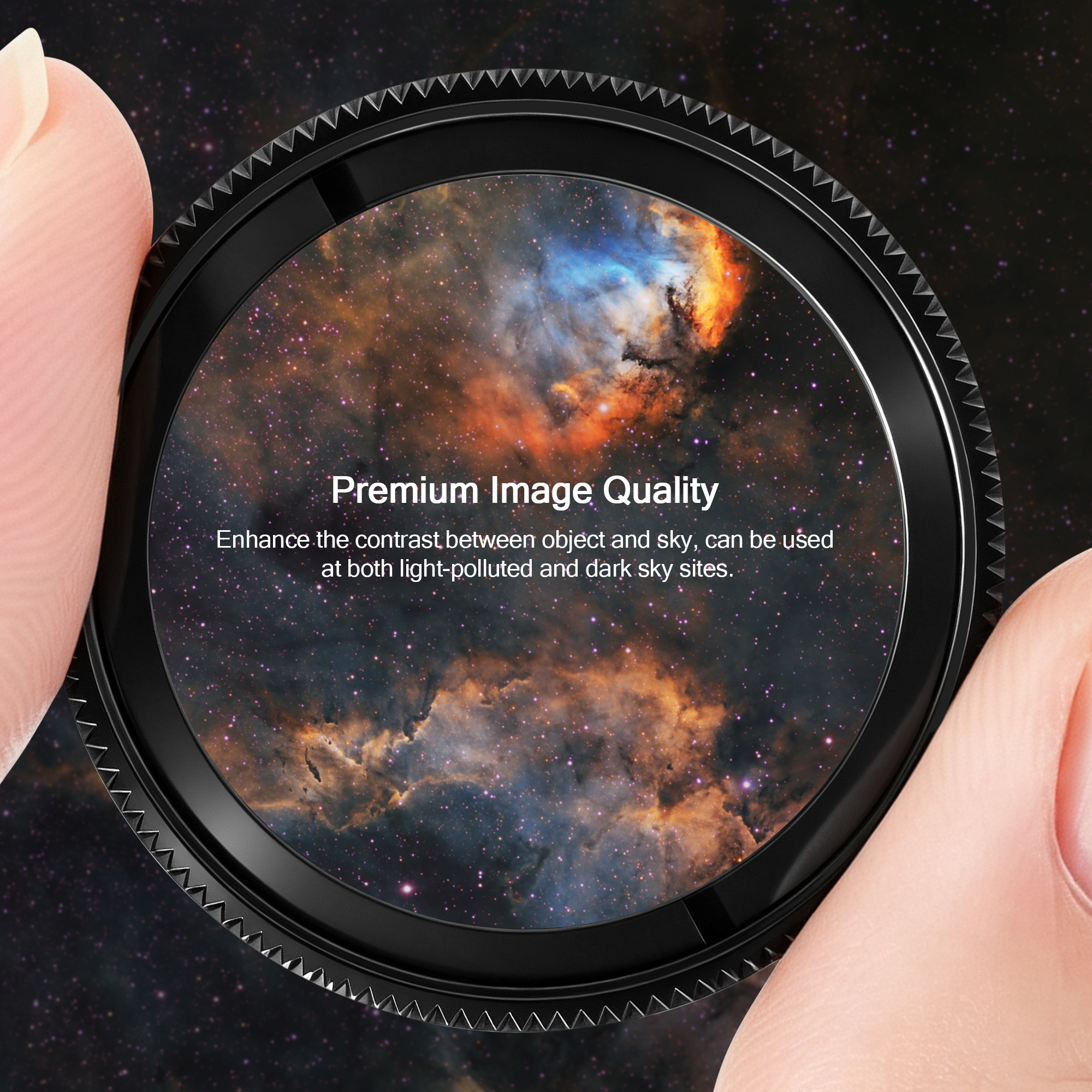 Astromania Telescope UHC Filter 1.25 Inch, Telescope Filter Improve Image Contrast Reduces Light Pollution, Telescope Accessories Nebula Filter for Superb Views of Orion, Swan and Other Extended Nebulae