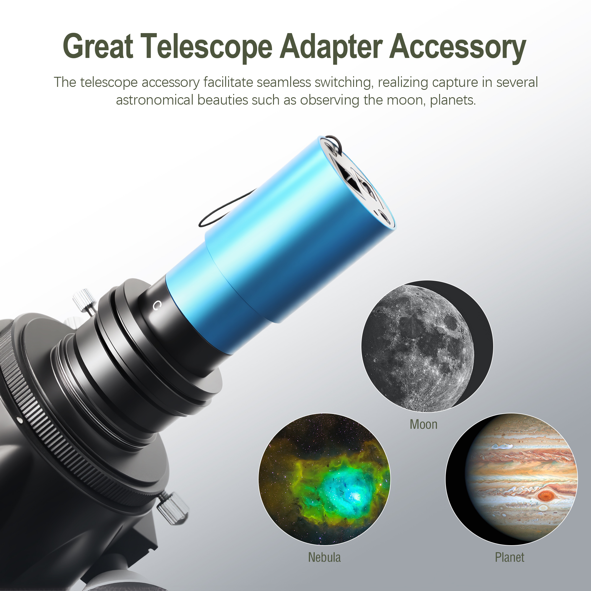 Astromania T2 female thread to C-mount camera adapter,4mm-can easily convert T2 mount port or T2 mount microscope trinocular phototube to C-mount type