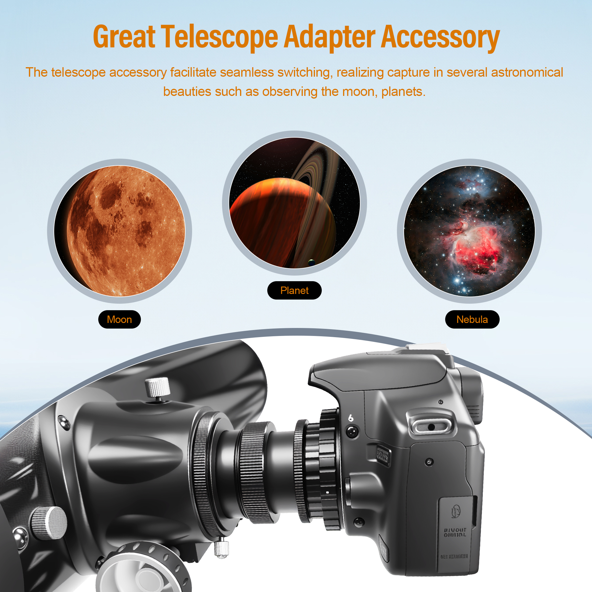 Astromania M42X0.75 female to SCT male thread (2", 24 TPI) Telescope Adapter
