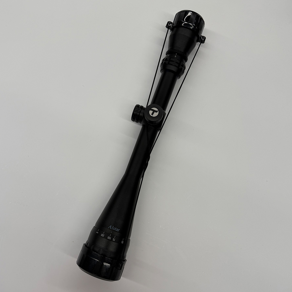 Alstar 4x32 Rifle Scope with Mounting Rings for 3/8" Grooved Recievers - 30/30 Wire Reticle