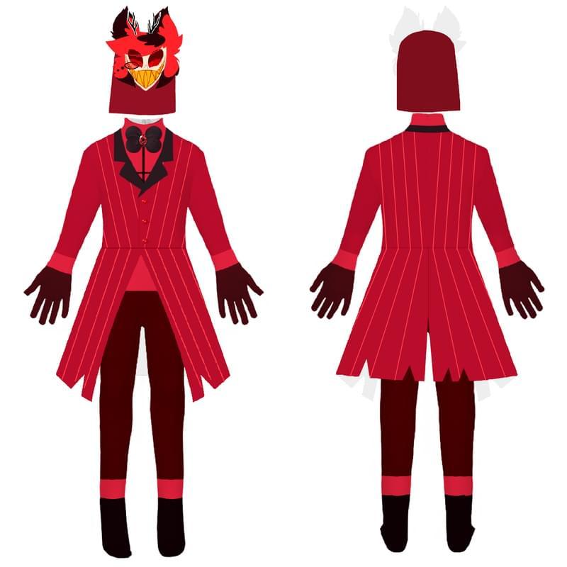 Girls Alastor Cosplay Halloween Costume Jumpsuits