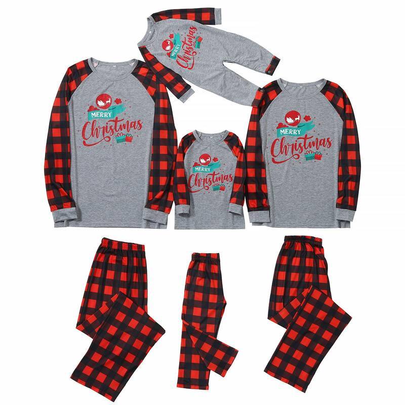 Merry Christmas Matching Family Adult Kids Pyjamas Party Sets