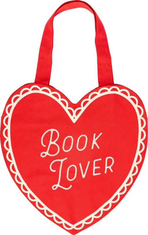 Gift For Book Lover Bag Heart Tote