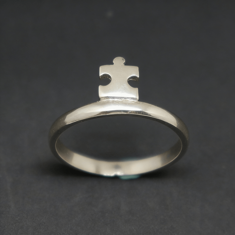 Matching Puzzle Couple Promise 2pcs Rings