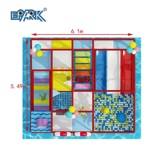 Parque de atracciones comercial para niños de nuevo diseño, equipo de juegos interior suave y pequeño.