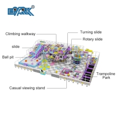 Eco-friendly New Design Shopping Mall Kids Games Indoor Playground Naughty Castle