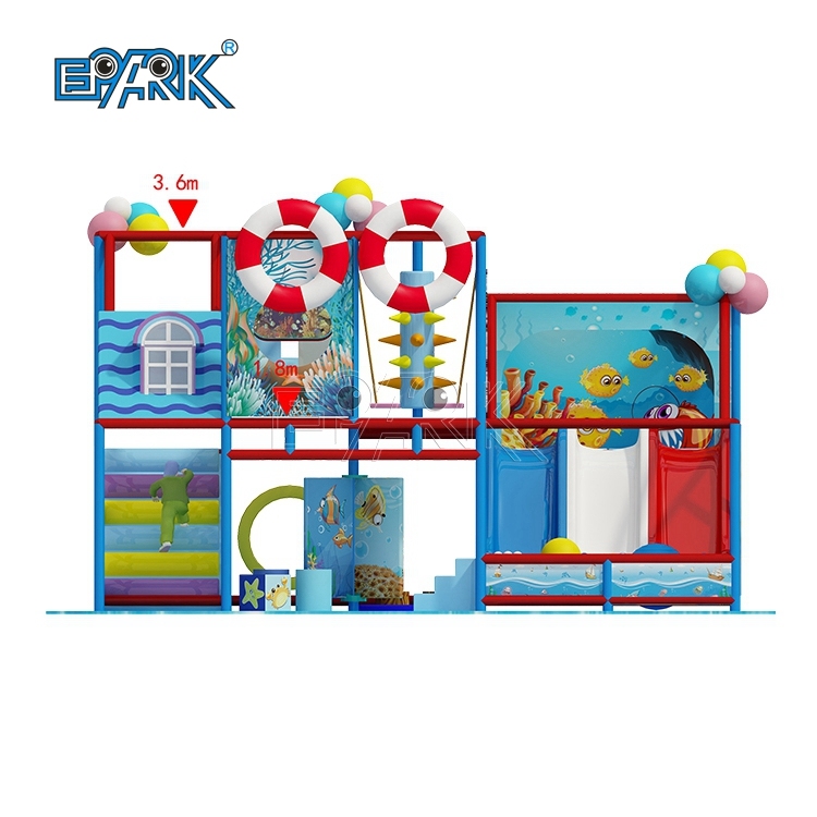 Parque de atracciones comercial para niños de nuevo diseño, equipo de juegos interior suave y pequeño.