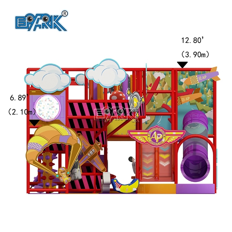Equipo de parque de atracciones interior Equipo de juegos interior para niños Casa de juegos interior Conjunto