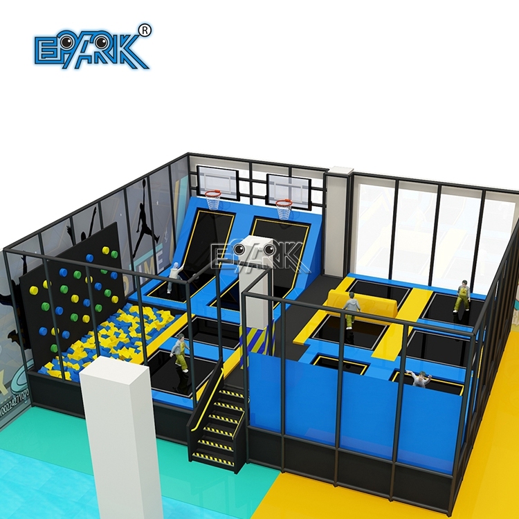 Parque de trampolines para niños y adultos, equipo de juegos interior en venta