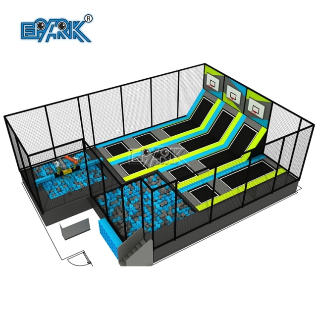 Trampolines comerciales de diseño especial. Parques de trampolines interiores para niños en venta.