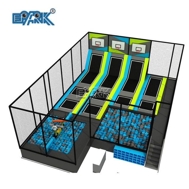 Trampolines comerciales de diseño especial. Parques de trampolines interiores para niños en venta.
