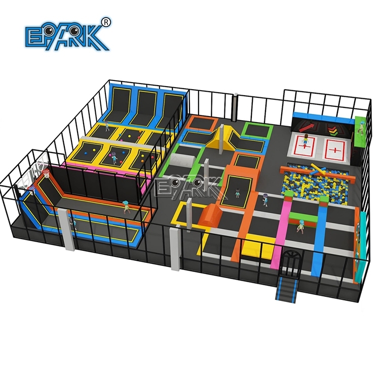Parque de Trampolines Entretenimiento El Mejor Trampolín de Interior para Adultos Desafío