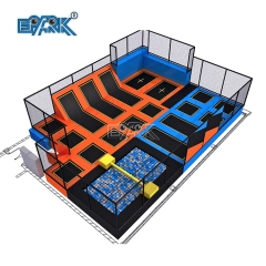 Parque de trampolines de espuma de seguridad para interiores y fabricante de trampolines comerciales para niños.