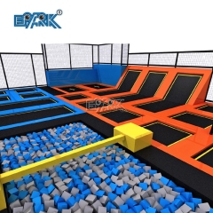 Parque de trampolines de espuma de seguridad para interiores y fabricante de trampolines comerciales para niños.