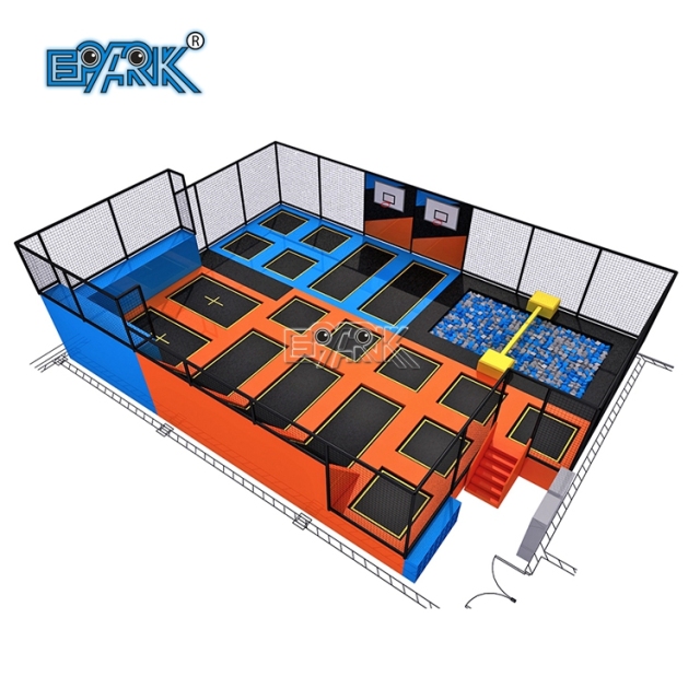 Parque de trampolines de espuma de seguridad para interiores y fabricante de trampolines comerciales para niños.