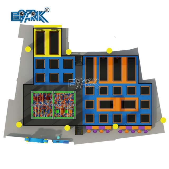 Custom Commercial Amusement Park Accessoires Basketball Ball Workout Trampoline