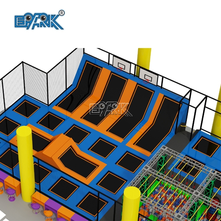 Accesorios comerciales personalizados para parques de atracciones, pelota de baloncesto, trampolín de entrenamiento,EPARK Indoor Playground One-stop Solution