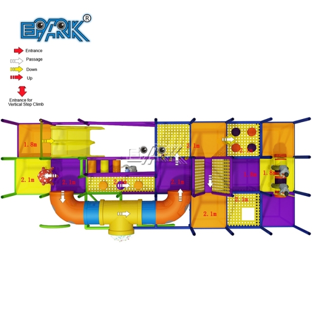 Great Rainbow Theme Amusement Park Kids Play Area Indoor Playground Party Rental Equipment Soft Play Children Park